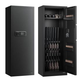 VEVOR 6-8 Gun Safe, Long Gun Cabinet for Rifles and Pistols, Quick Access Rifle Safe with 3 Ammo Slots and 2 Adjustable Racks VEVOR 6-8 Gun Safe, Long Gun Cabinet for Rifles and Pistols, Quick Access Rifle Safe with 3 Ammo Slots and 2 Adjustable Racks